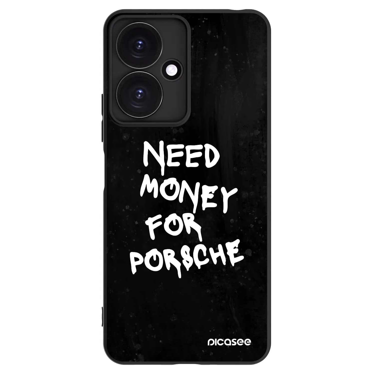 Picasee Μαύρη θήκη σιλικόνης για Xiaomi Redmi 13C 5G - Black Dollar