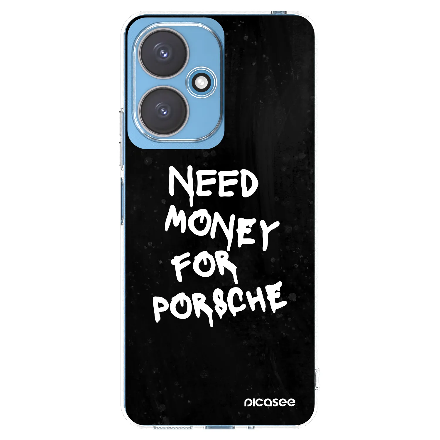 Picasee διαφανής θήκη σιλικόνης Xiaomi Redmi 13C 5G - Black Dollar