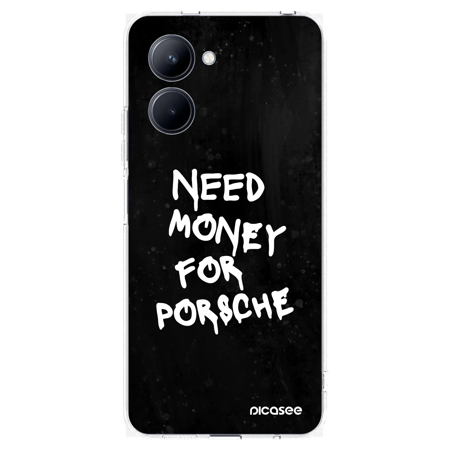 Picasee διαφανής θήκη σιλικόνης Realme C33 (2023) - Black Dollar