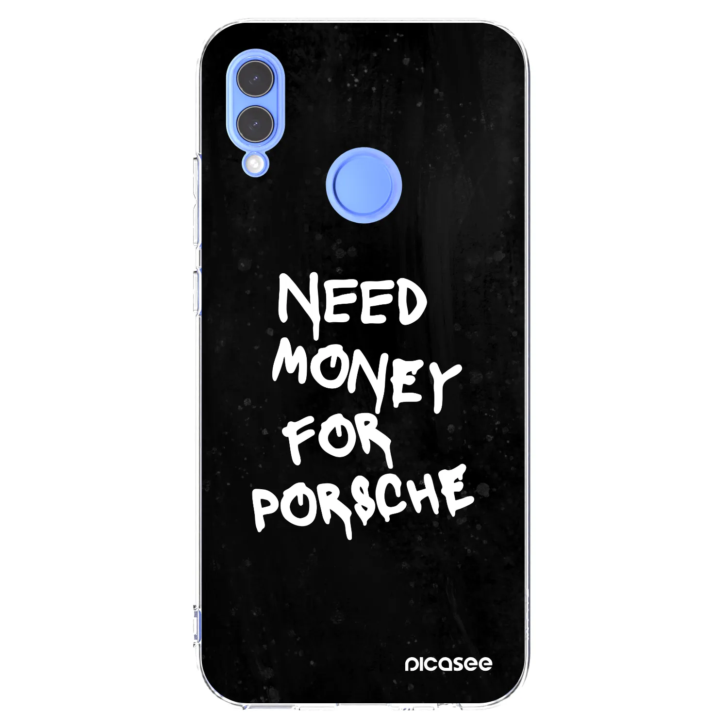 Picasee διαφανής θήκη σιλικόνης Huawei P Smart 2019 - Black Dollar