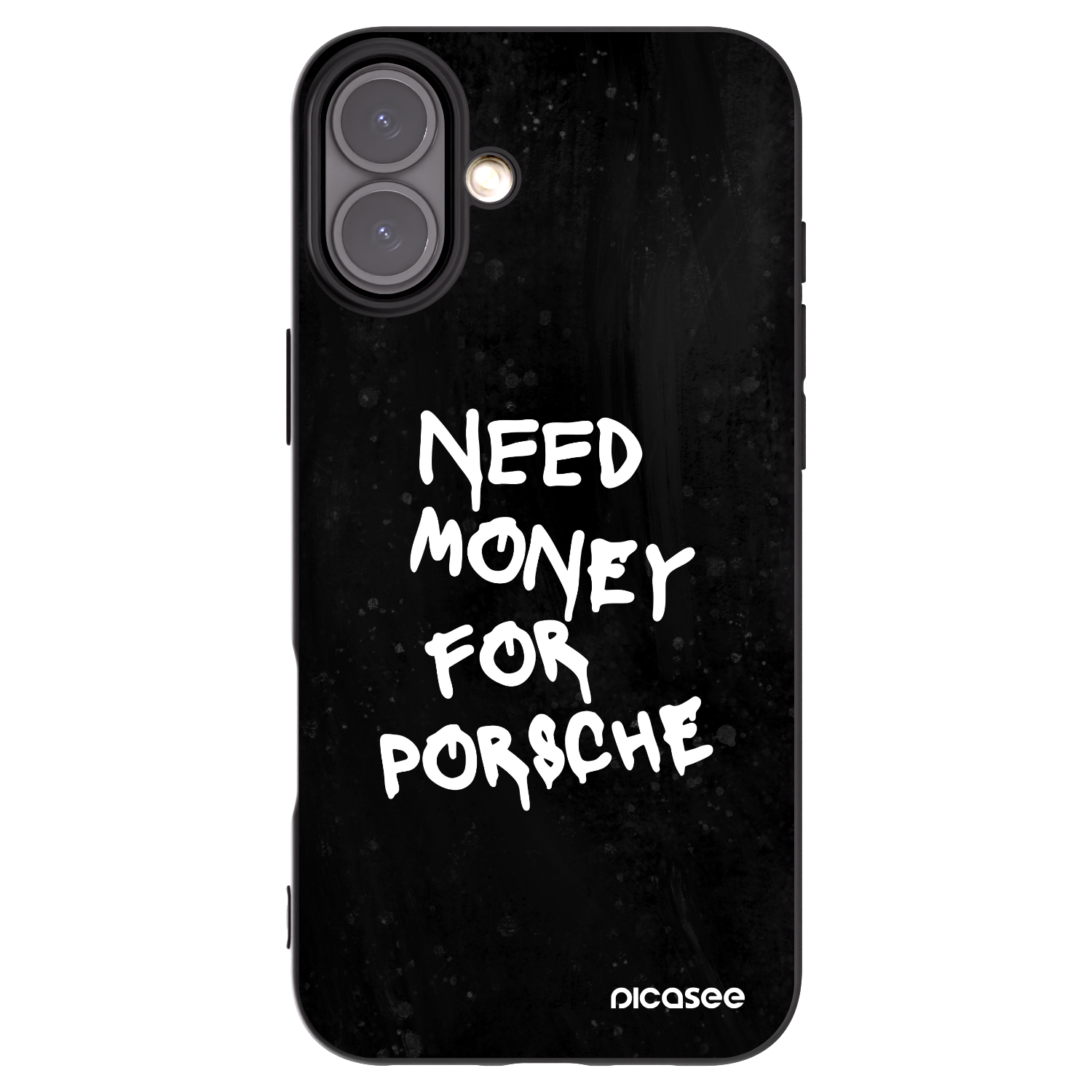 Picasee Μαύρη θήκη σιλικόνης για Apple iPhone 16 Plus - Black Dollar