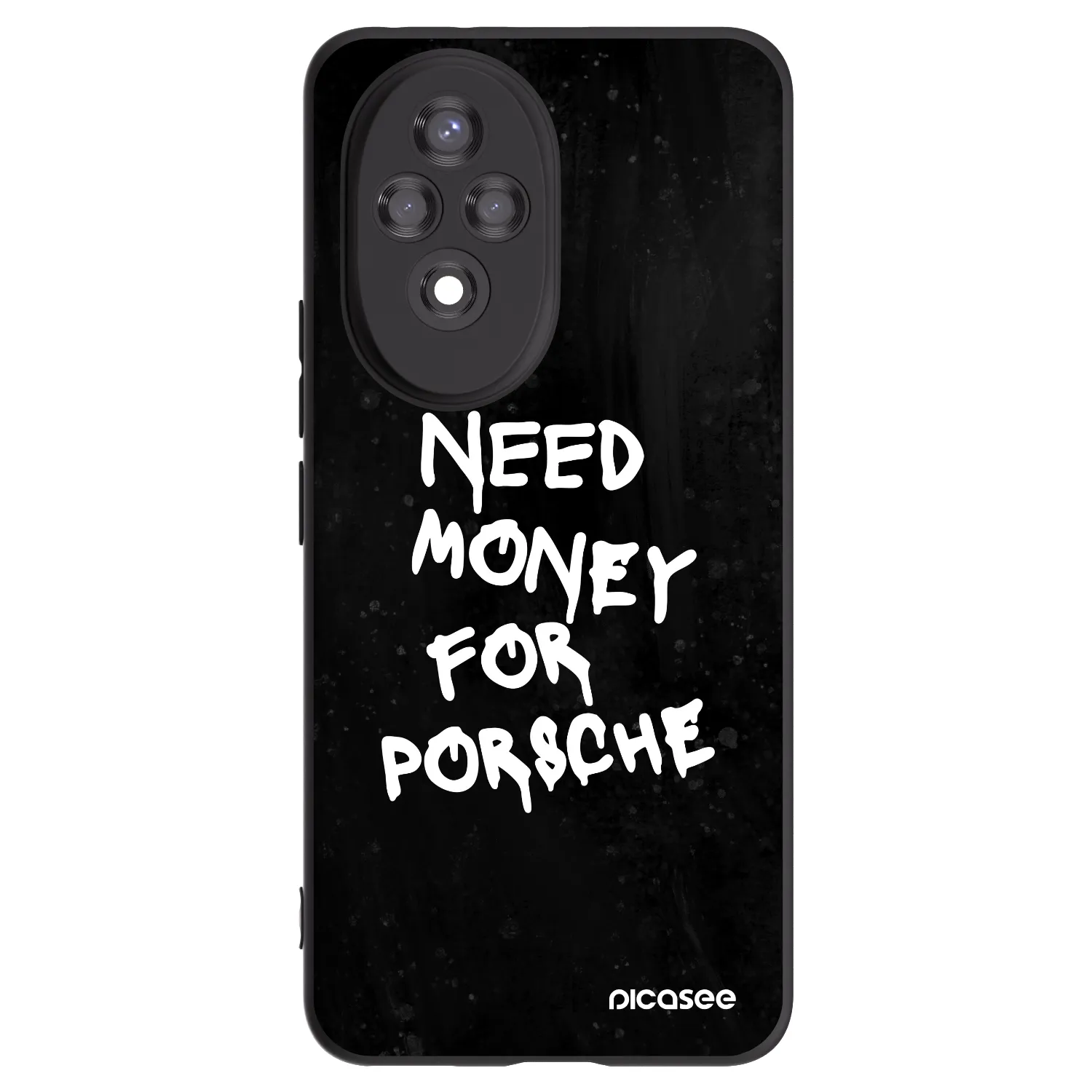 Picasee Μαύρη θήκη σιλικόνης για Honor 200 Pro 5G - Black Dollar