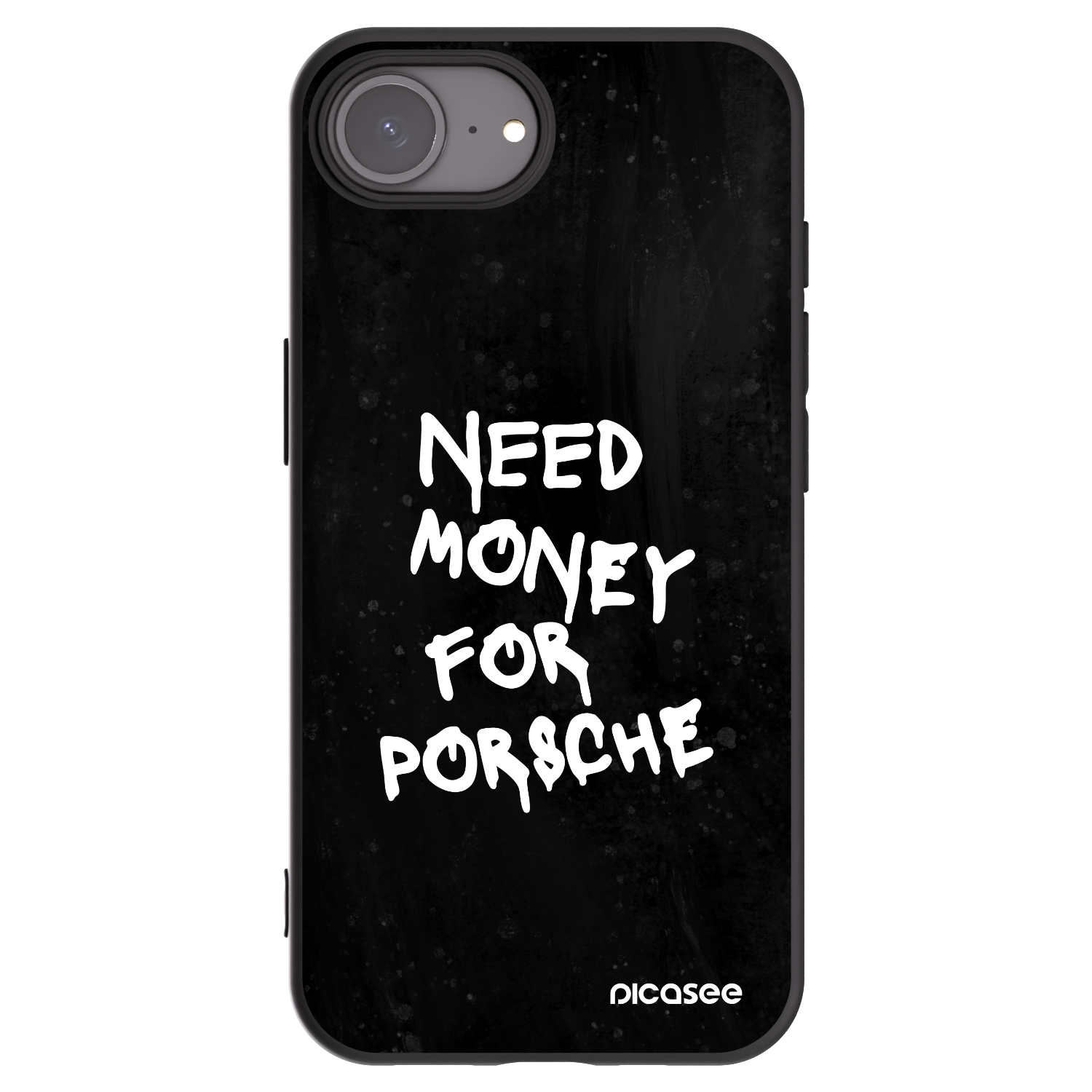 Picasee Μαύρη θήκη σιλικόνης για Apple iPhone 16e - Black Dollar