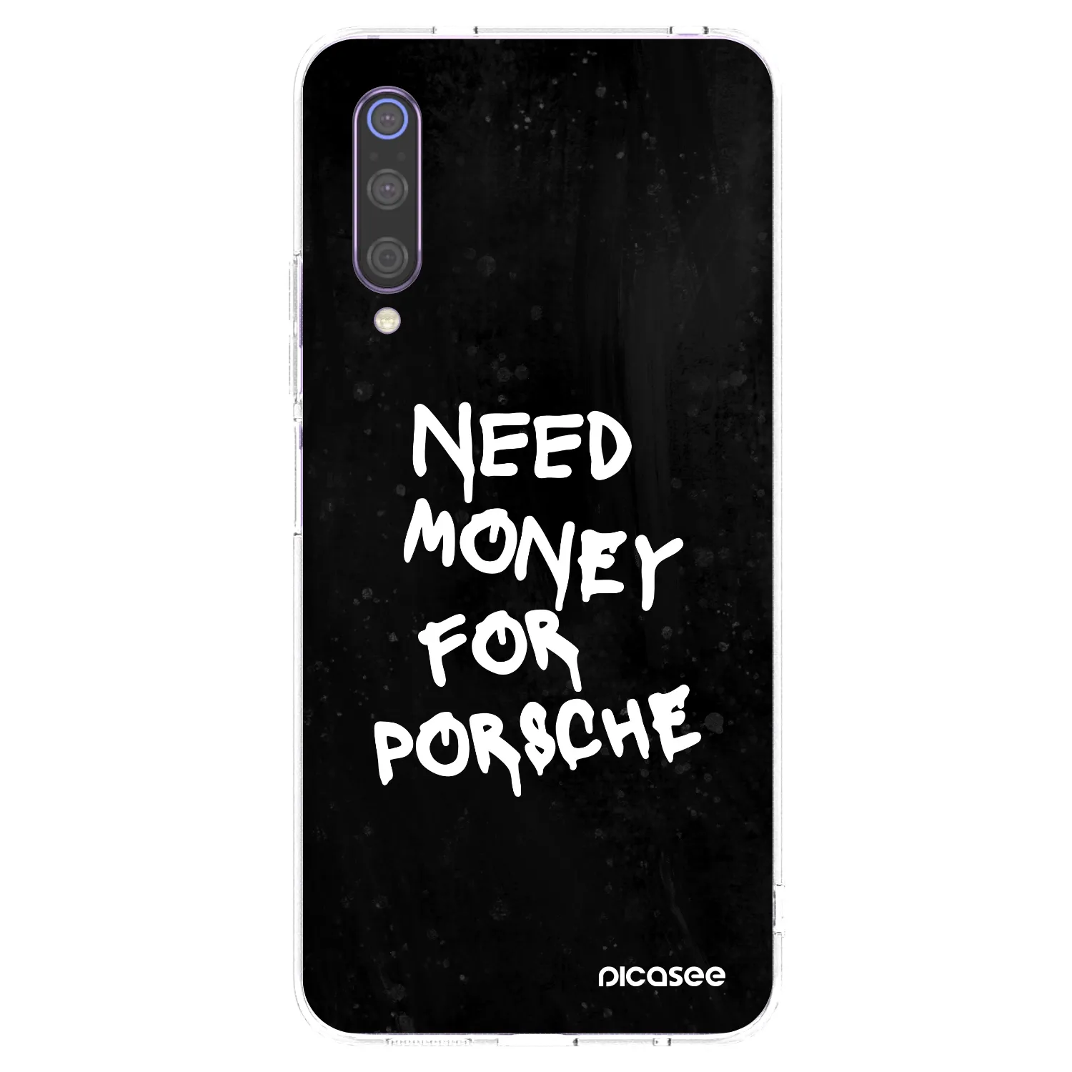 Picasee διαφανής θήκη σιλικόνης Xiaomi Mi 9 - Black Dollar