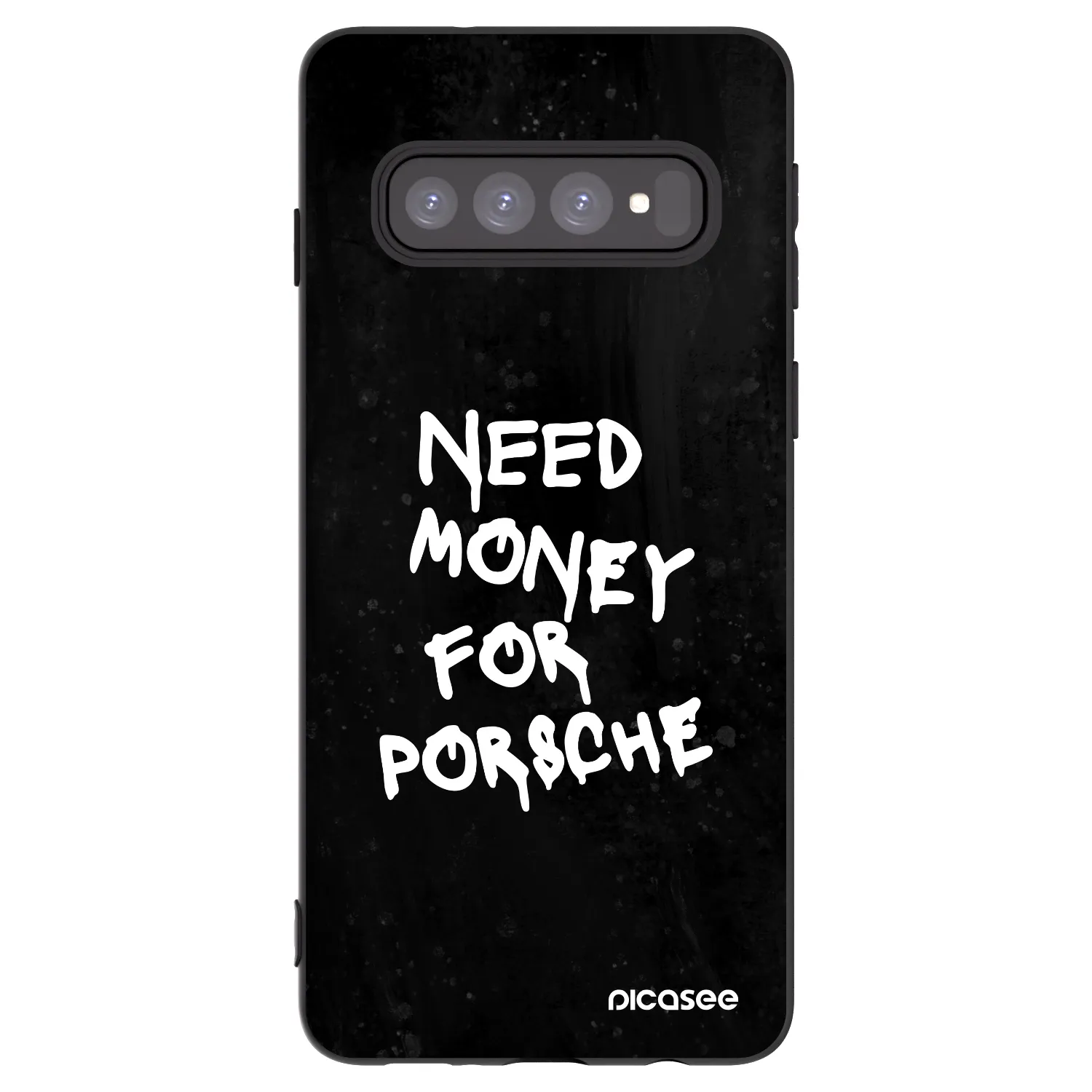 Picasee Μαύρη θήκη σιλικόνης για Samsung Galaxy S10 G973 - Black Dollar