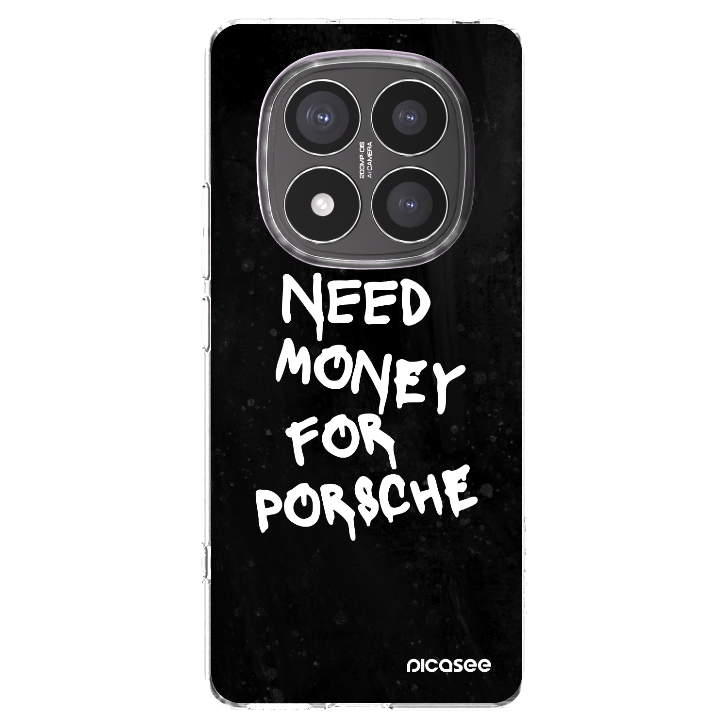 Picasee διαφανής θήκη σιλικόνης Xiaomi Redmi Note 14 Pro+ 5G - Black Dollar