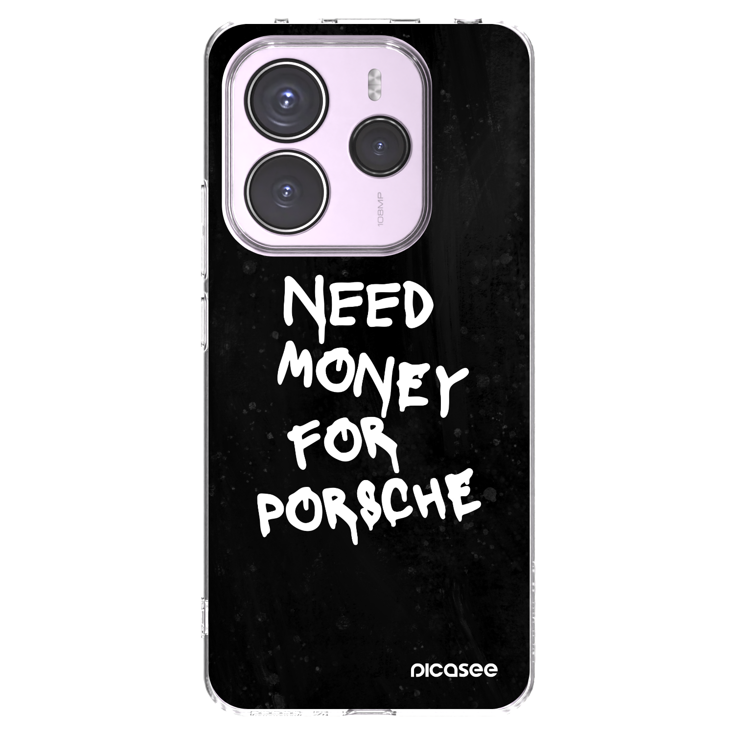 Picasee διαφανής θήκη σιλικόνης Xiaomi Redmi Note 14 5G - Black Dollar