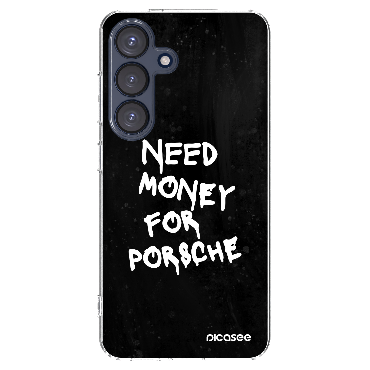Picasee διαφανής θήκη σιλικόνης Samsung Galaxy S25 5G - Black Dollar