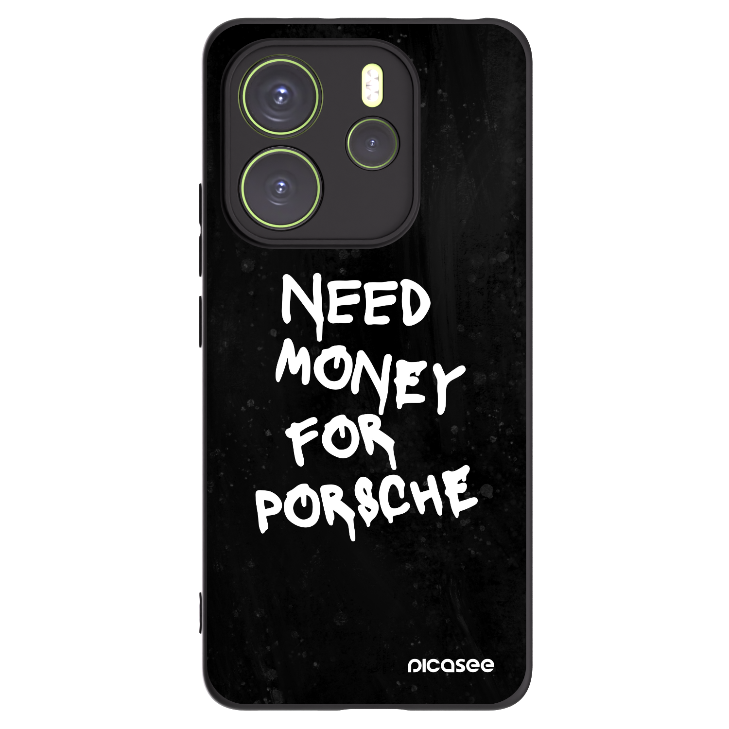 Picasee Μαύρη θήκη σιλικόνης για Xiaomi Redmi Note 14 4G - Black Dollar