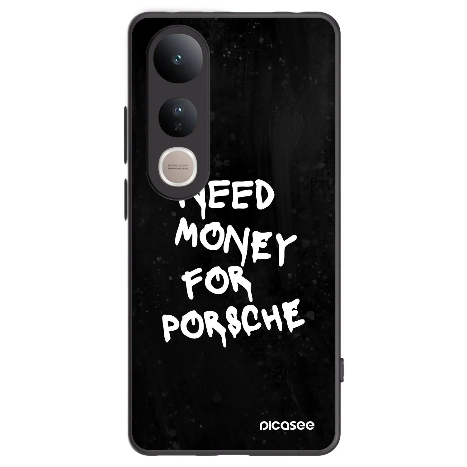 Picasee Μαύρη θήκη σιλικόνης για Vivo V50 Lite 5G - Black Dollar
