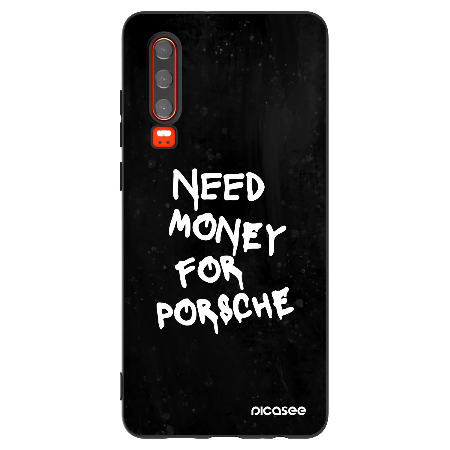 Picasee Μαύρη θήκη σιλικόνης για Huawei P30 - Black Dollar