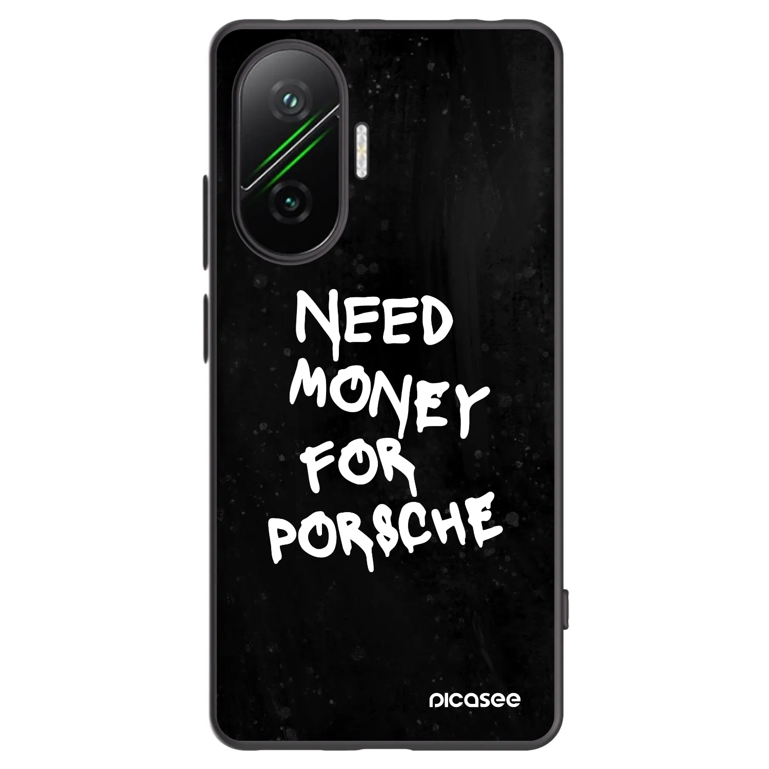 Picasee Μαύρη θήκη σιλικόνης για Xiaomi Poco F7 Pro 5G - Black Dollar