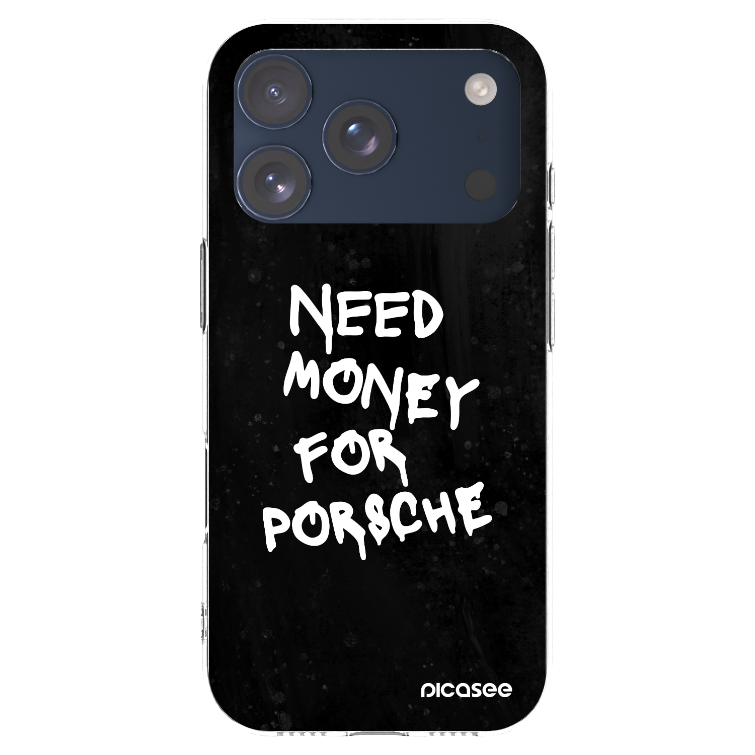 Picasee διαφανής θήκη σιλικόνης Apple iPhone 17 Pro - Black Dollar