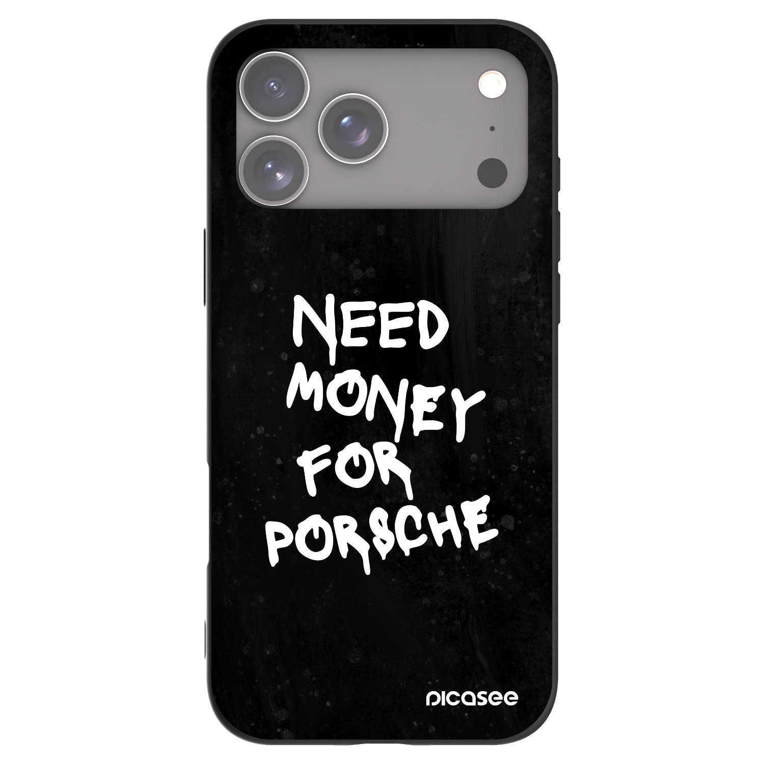 Picasee Μαύρη θήκη σιλικόνης για Apple iPhone 17 Pro Max - Black Dollar