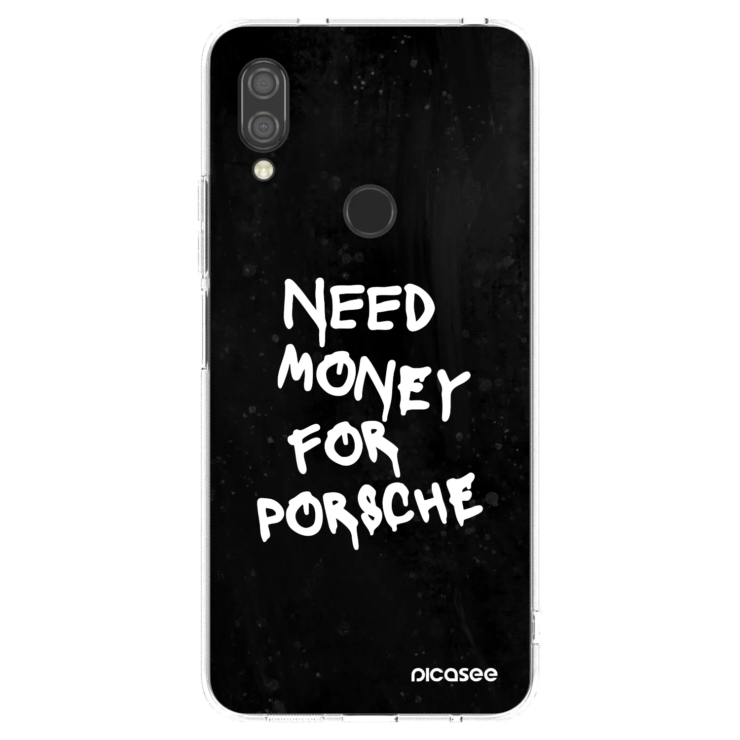 Picasee διαφανής θήκη σιλικόνης Xiaomi Redmi 7 - Black Dollar