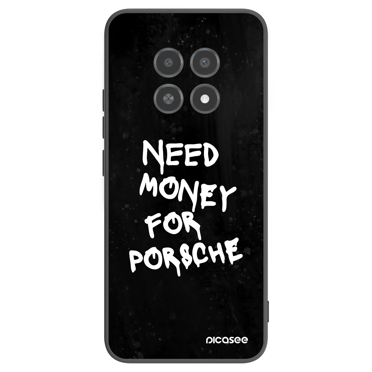 Picasee Μαύρη θήκη σιλικόνης για Realme 12X - Black Dollar