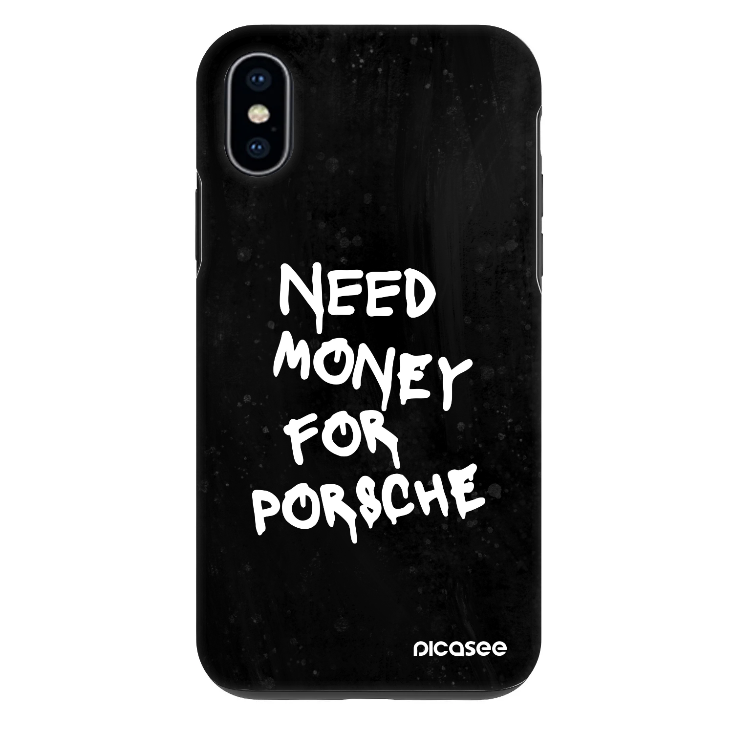 Picasee Fashion Case για Apple iPhone X/XS - Black Dollar