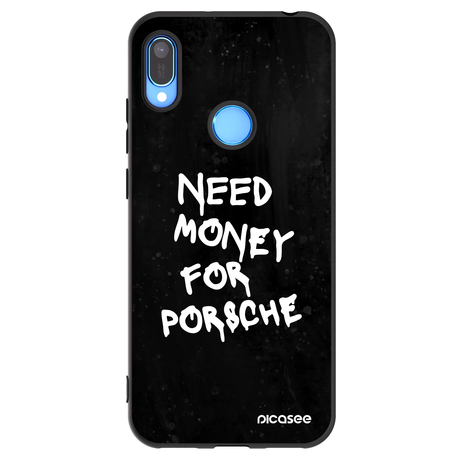 Picasee Μαύρη θήκη σιλικόνης για Huawei Y6 2019 - Black Dollar