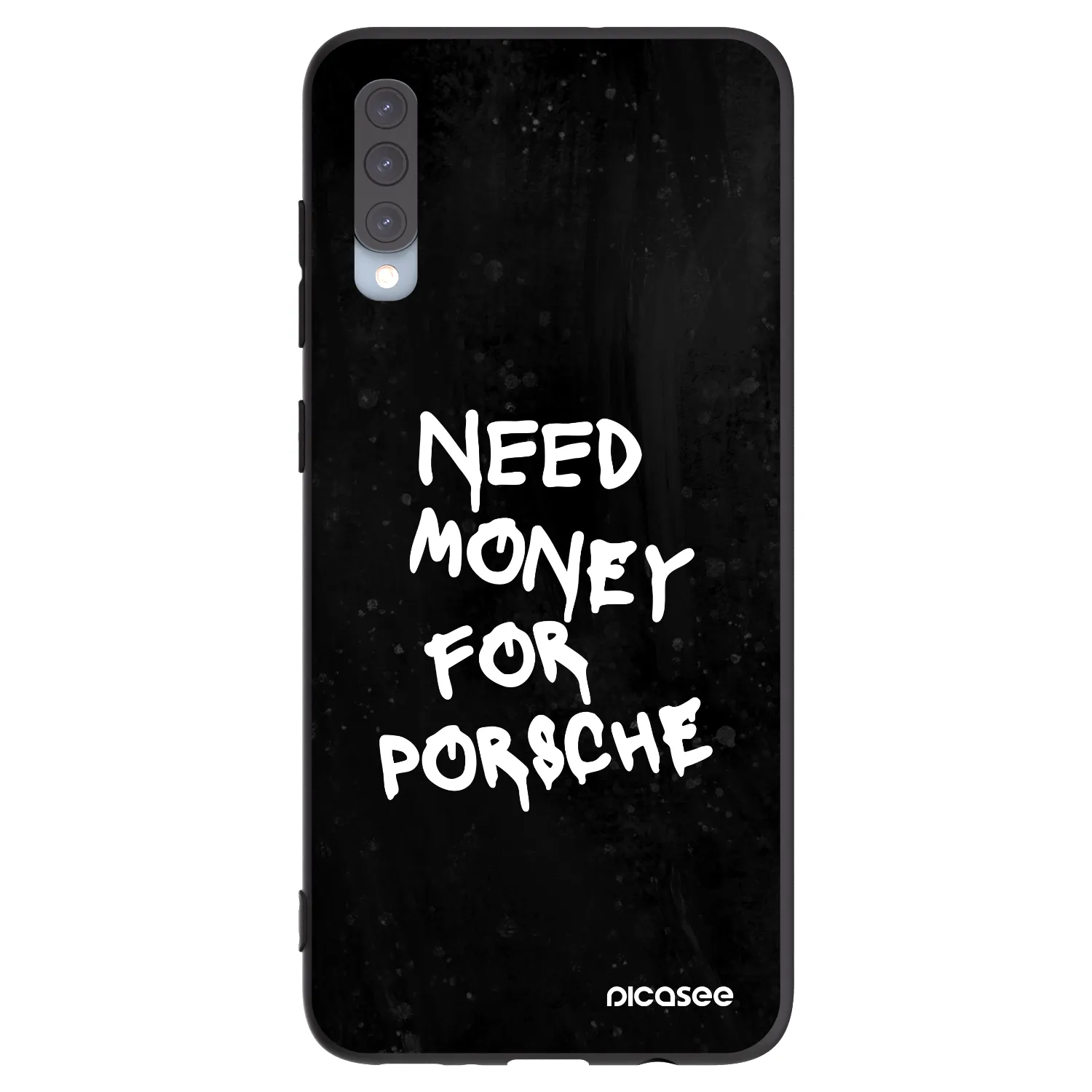 Picasee Μαύρη θήκη σιλικόνης για Samsung Galaxy A70 A705F - Black Dollar