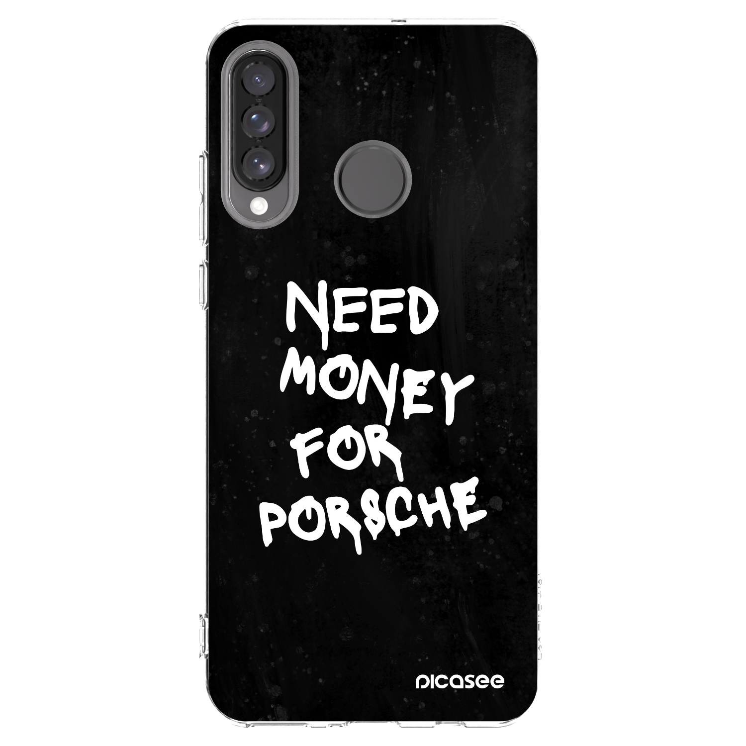 Picasee διαφανής θήκη σιλικόνης Huawei P30 Lite - Black Dollar