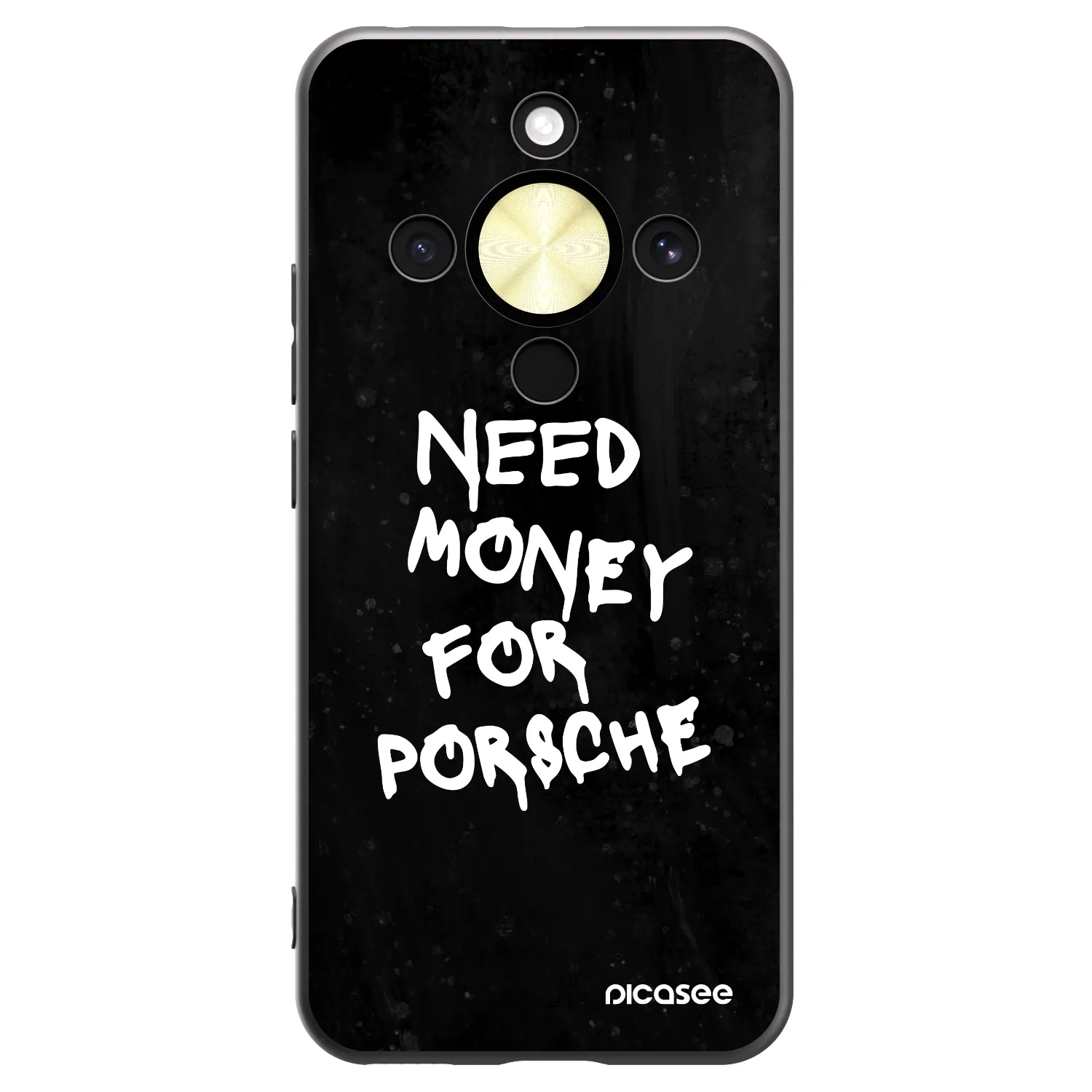 Picasee Μαύρη θήκη σιλικόνης για Honor Magic8 Lite 5G - Black Dollar