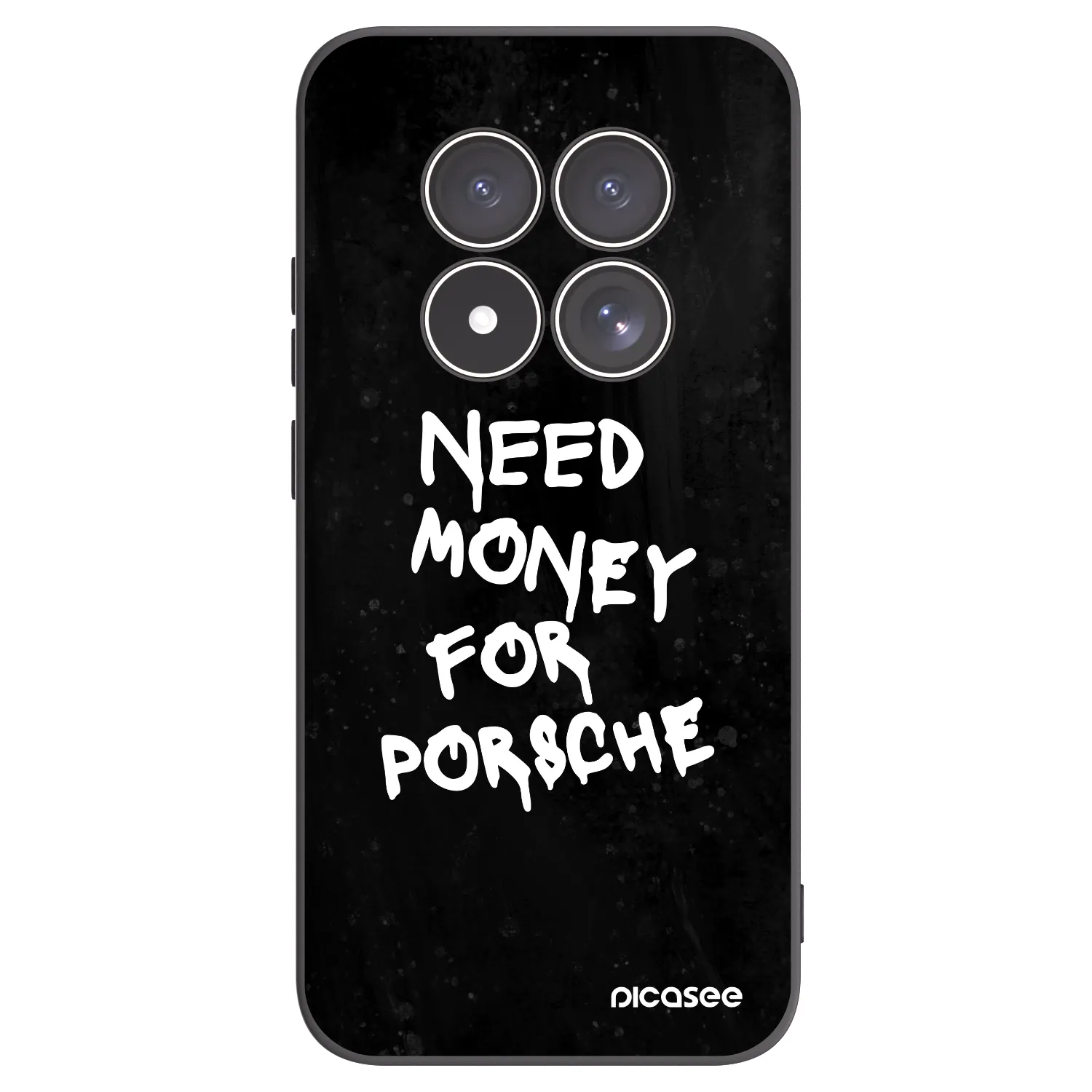 Picasee Μαύρη θήκη σιλικόνης για Xiaomi Redmi Note 15 Pro 5G - Black Dollar