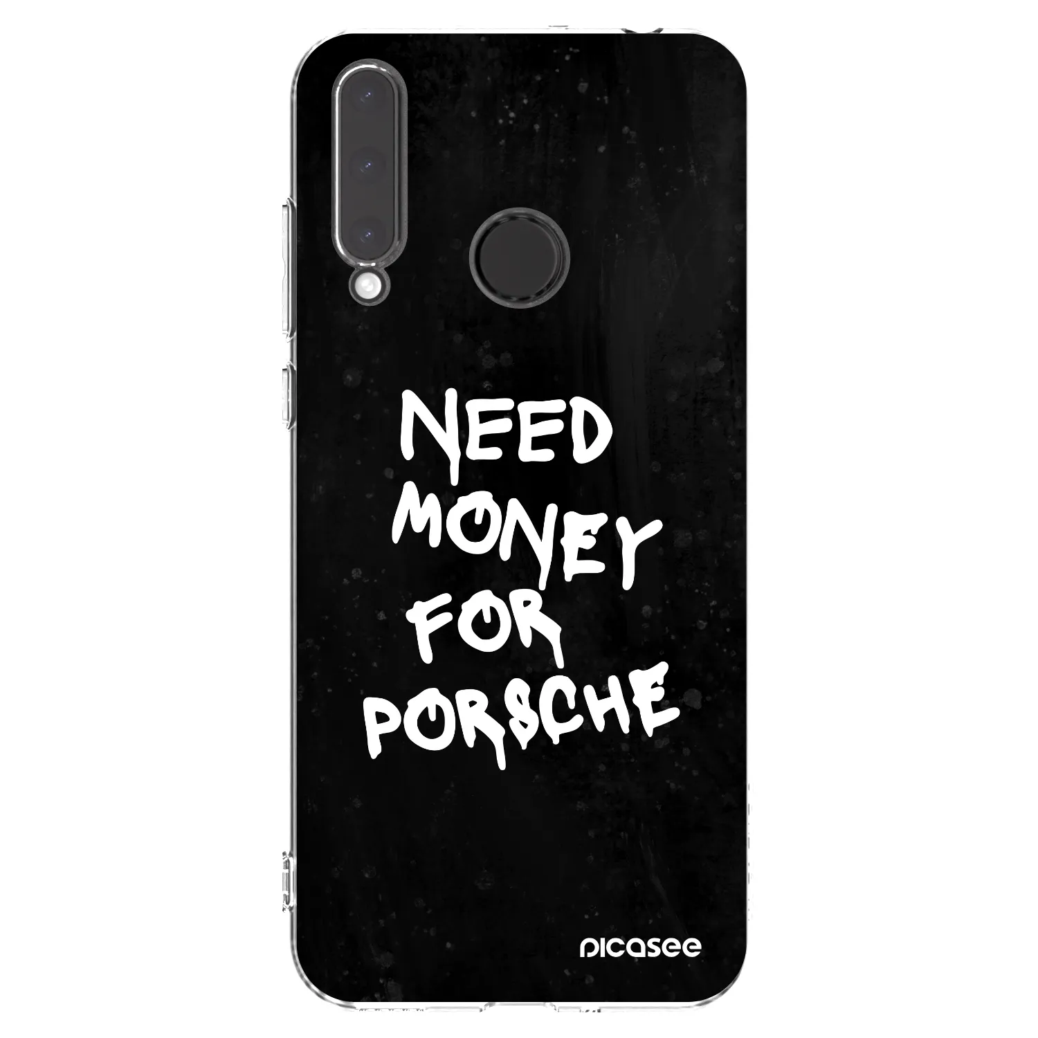 Picasee διαφανής θήκη σιλικόνης Honor 20 Lite - Black Dollar