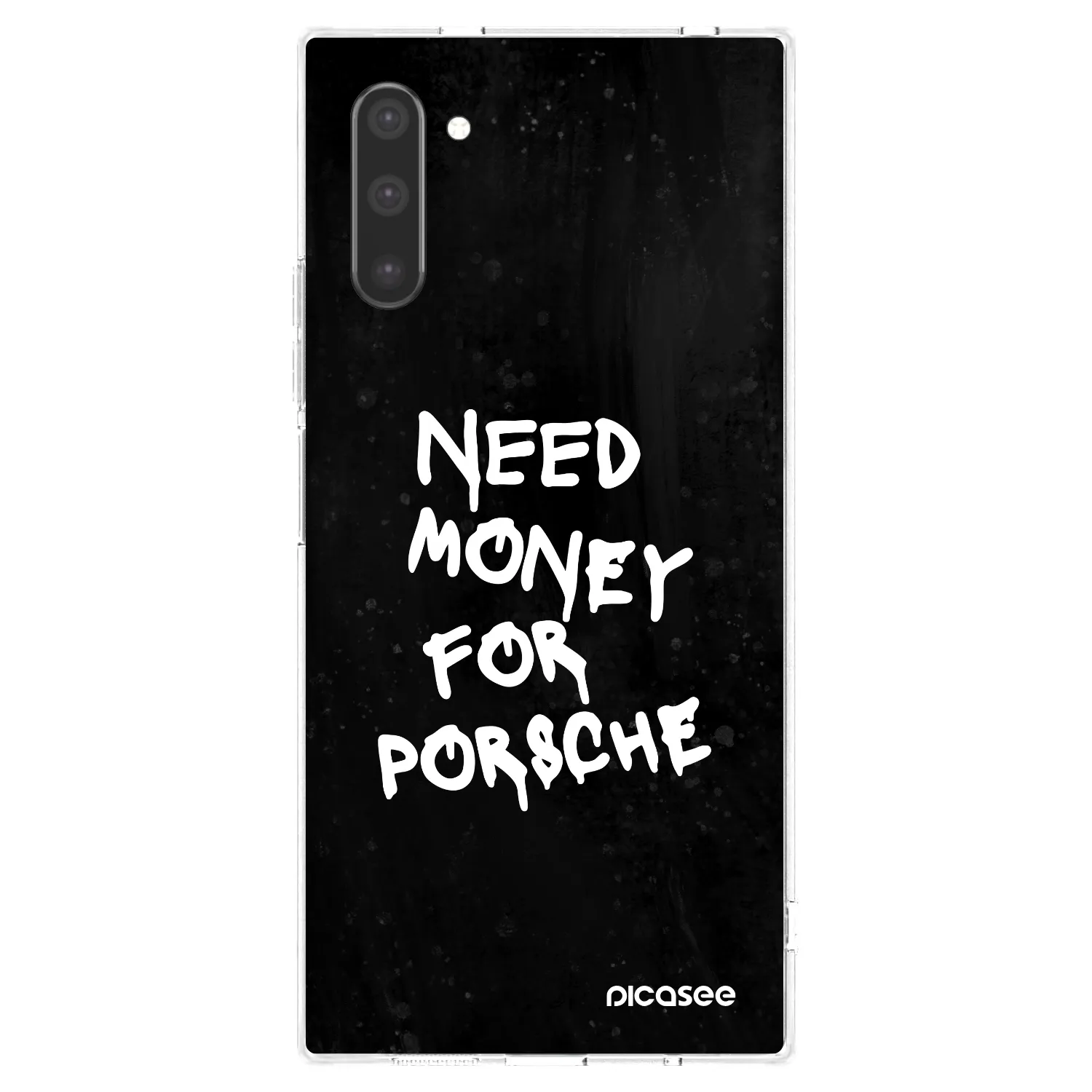 Picasee διαφανής θήκη σιλικόνης Samsung Galaxy Note 10 N970F - Black Dollar