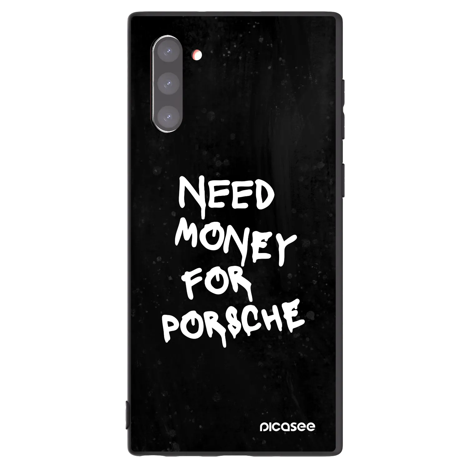 Picasee Μαύρη θήκη σιλικόνης για Samsung Galaxy Note 10 N970F - Black Dollar