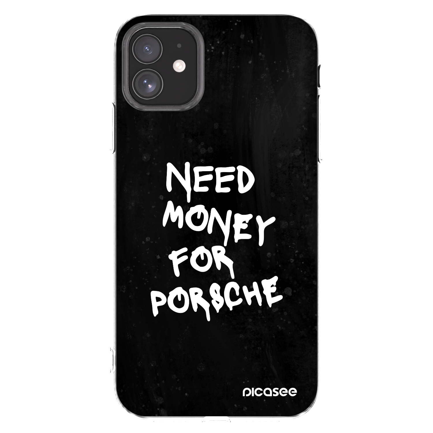 Picasee διαφανής θήκη σιλικόνης Apple iPhone 11 - Black Dollar