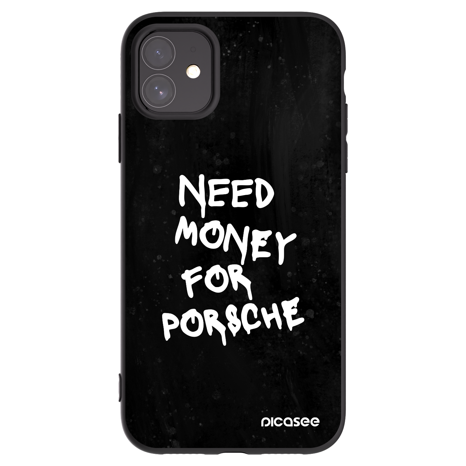 Picasee Μαύρη θήκη σιλικόνης για Apple iPhone 11 - Black Dollar