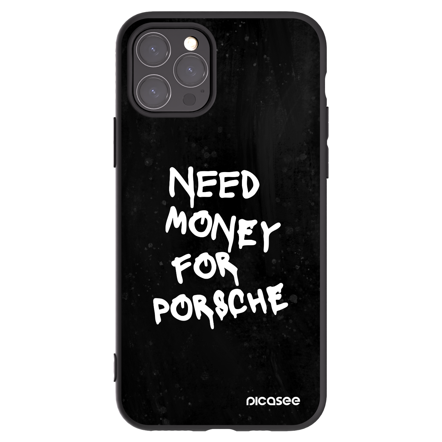 Picasee Μαύρη θήκη σιλικόνης για Apple iPhone 11 Pro - Black Dollar