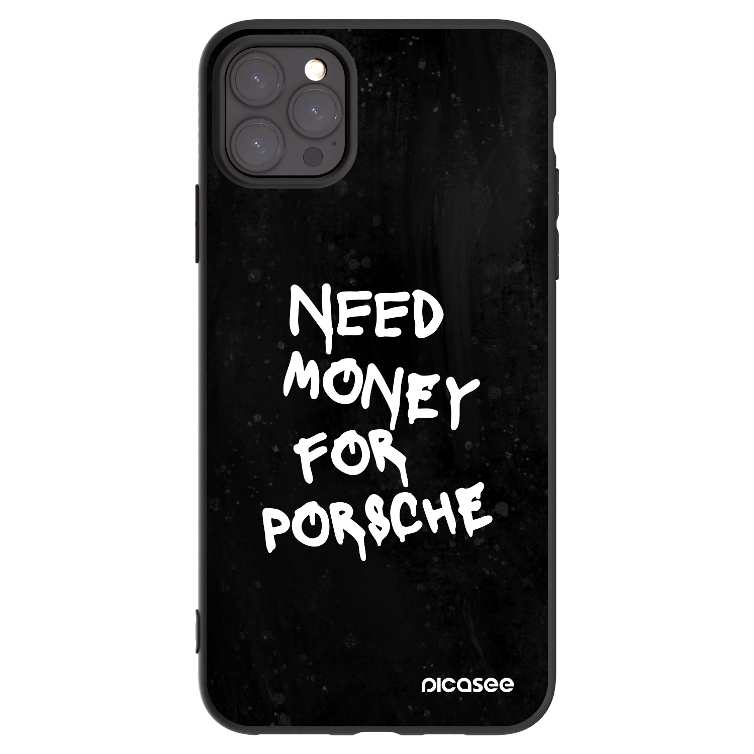Picasee Μαύρη θήκη σιλικόνης για Apple iPhone 11 Pro Max - Black Dollar