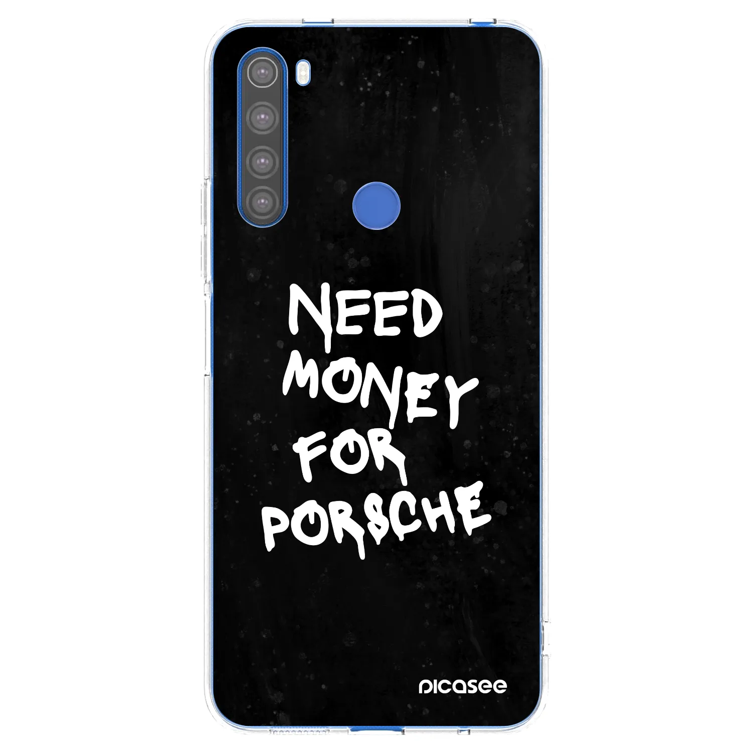 Picasee διαφανής θήκη σιλικόνης Xiaomi Redmi Note 8T - Black Dollar