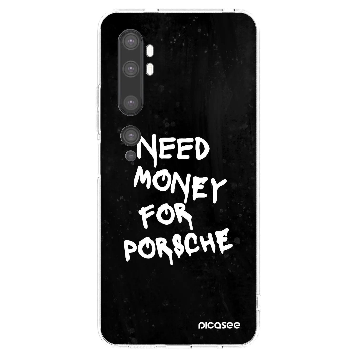 Picasee διαφανής θήκη σιλικόνης Xiaomi Mi Note 10 (Pro) - Black Dollar