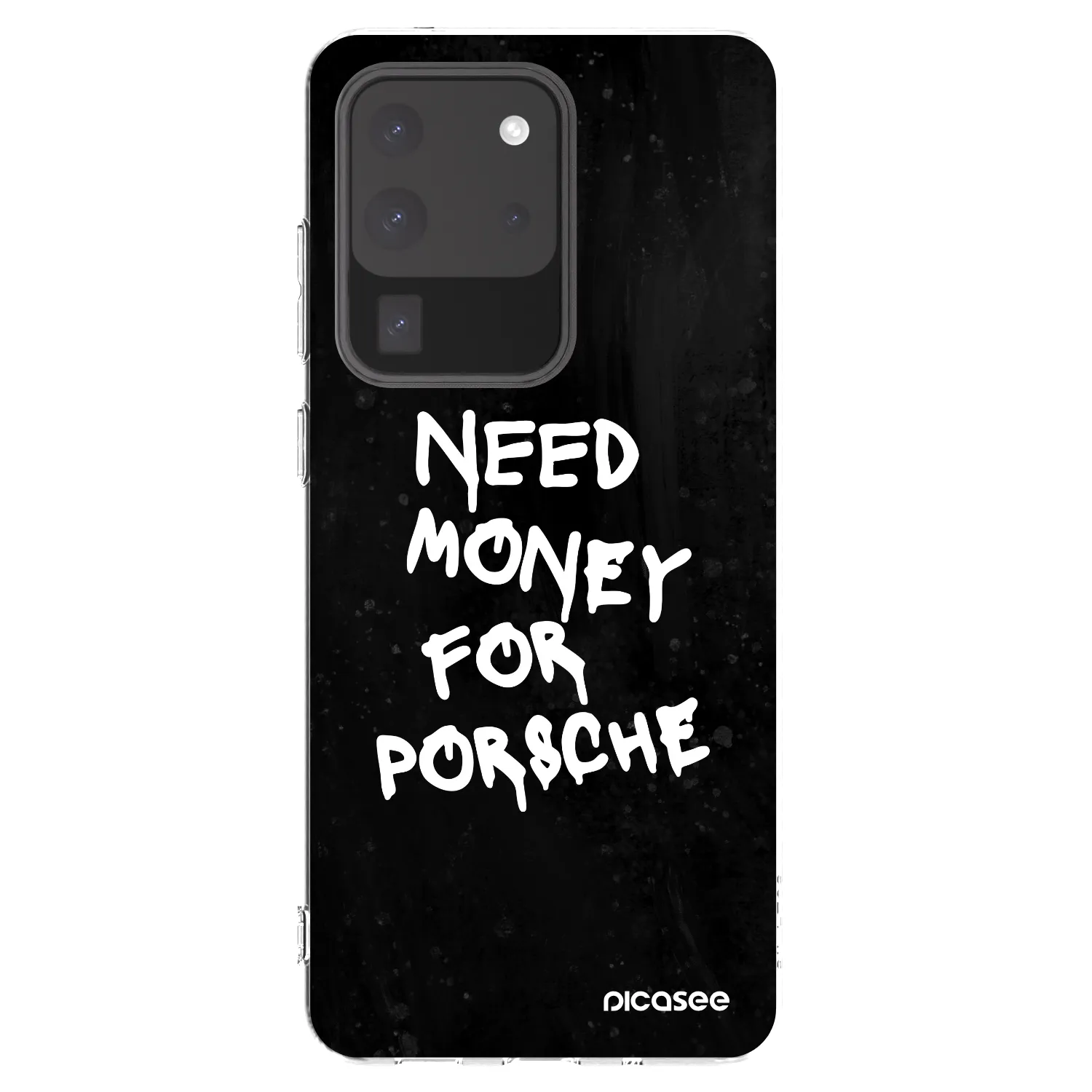 Picasee διαφανής θήκη σιλικόνης Samsung Galaxy S20 Ultra 5G G988F - Black Dollar