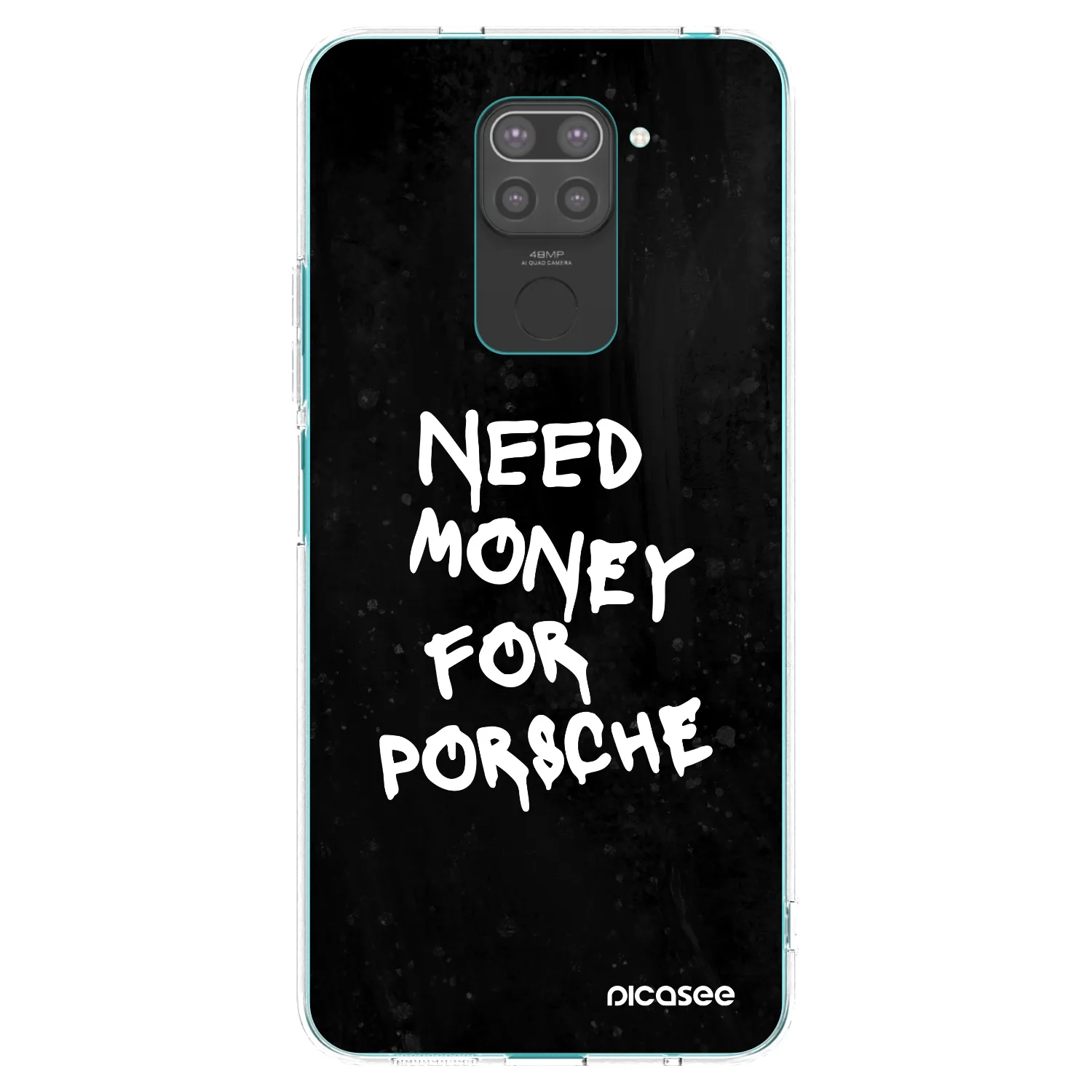 Picasee Μαύρη θήκη σιλικόνης για Xiaomi Redmi Note 9 - Black Dollar