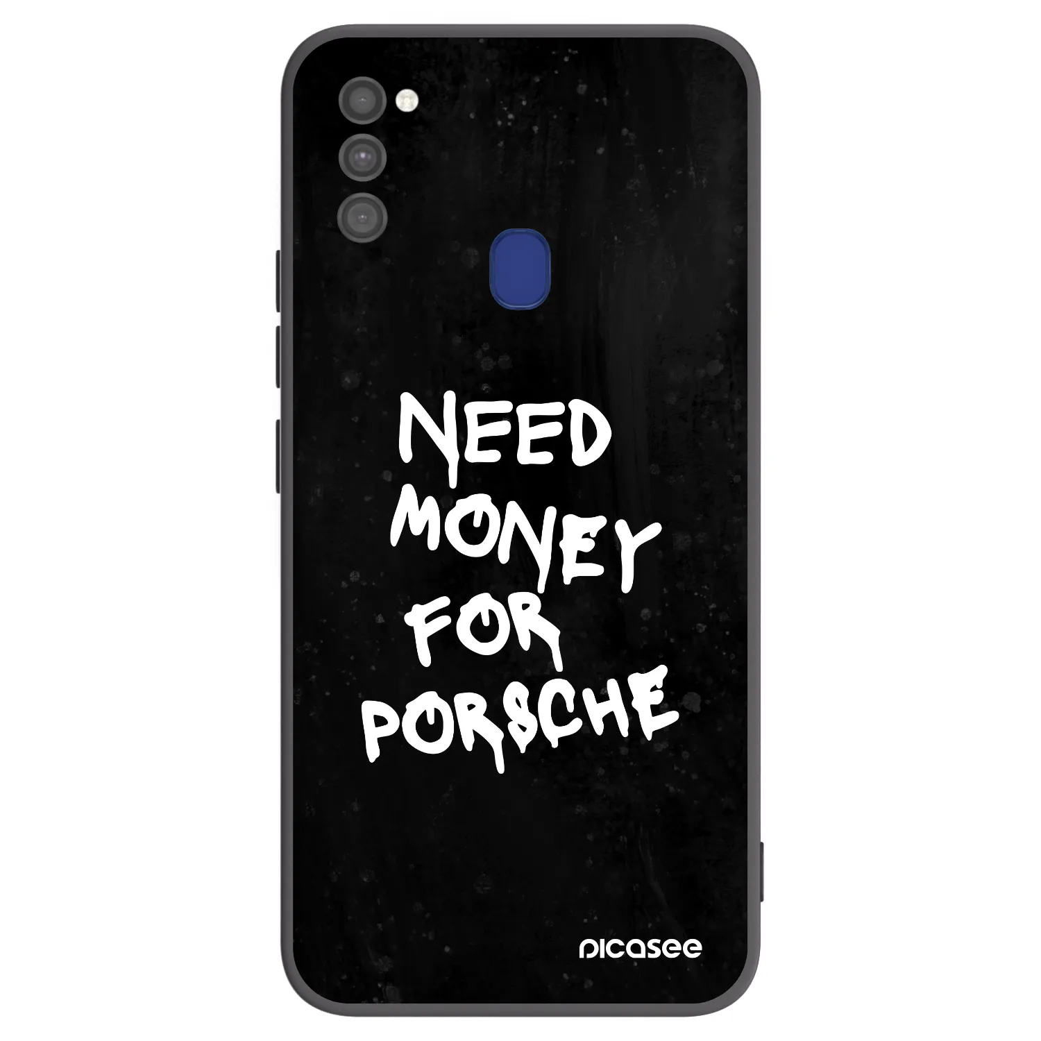 Picasee Μαύρη θήκη σιλικόνης για Samsung Galaxy M21 M215F - Black Dollar