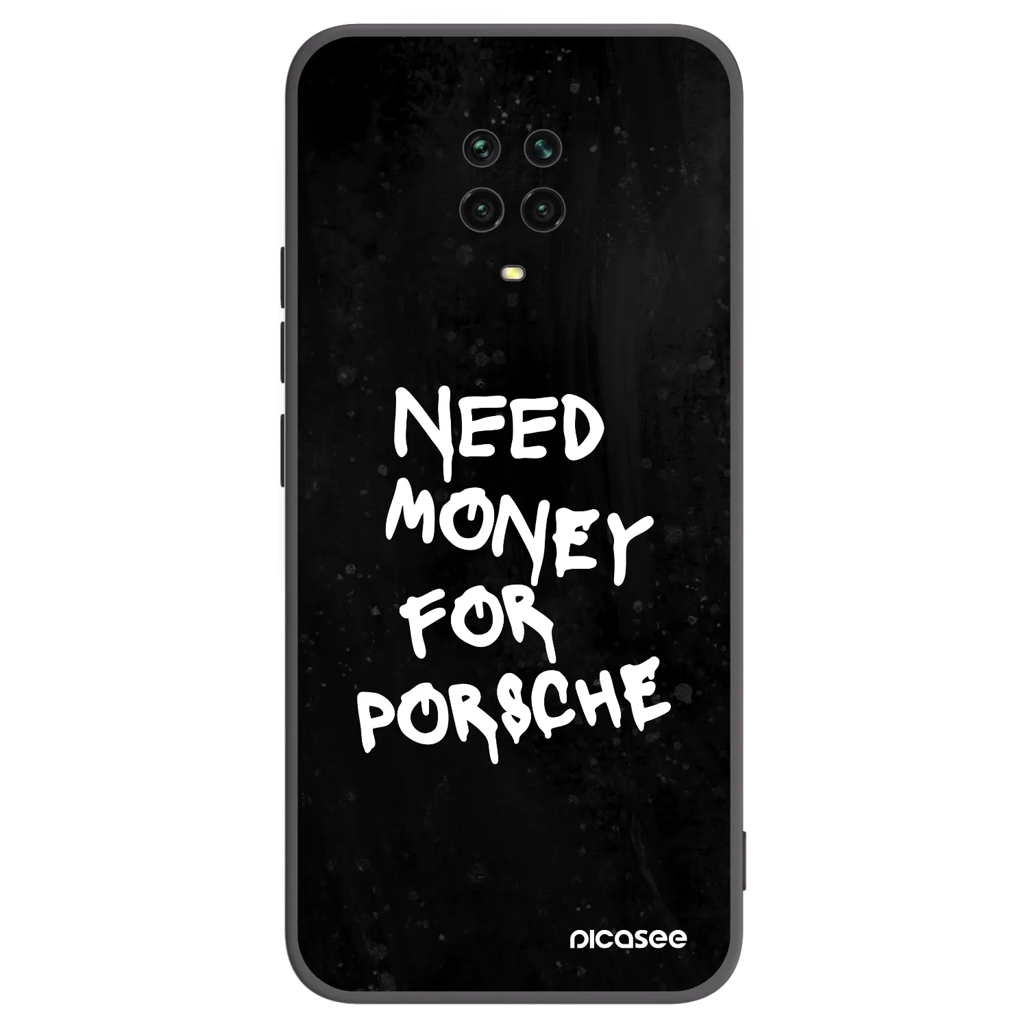 Picasee Μαύρη θήκη σιλικόνης για Xiaomi Redmi Note 9S - Black Dollar