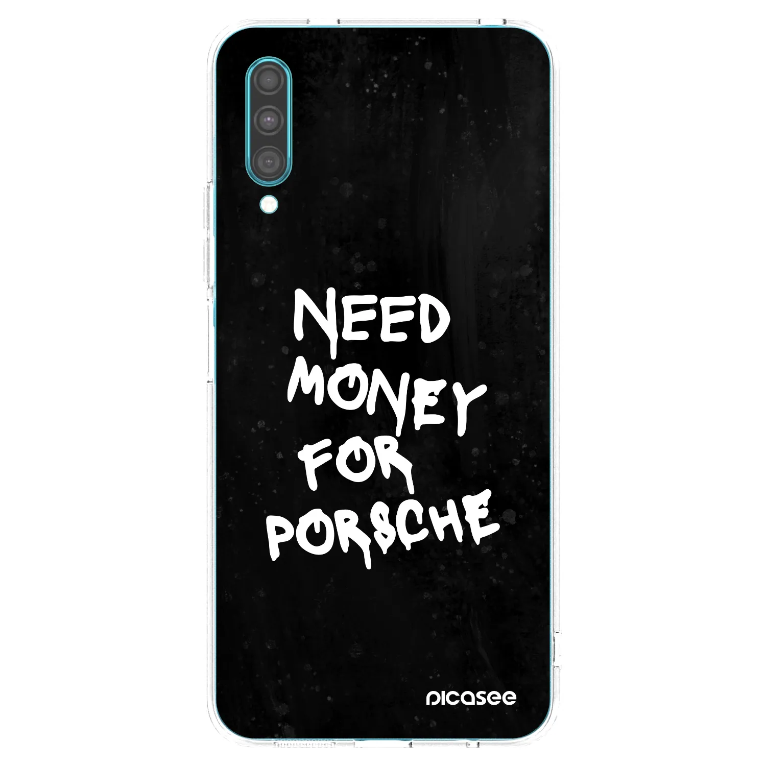 Picasee διαφανής θήκη σιλικόνης Samsung Galaxy A30s A307F - Black Dollar