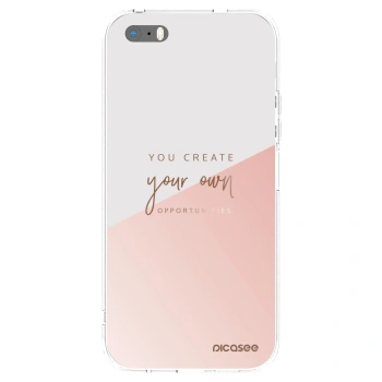 Picasee διαφανής θήκη σιλικόνης Apple iPhone 5/5S/SE - You create your own opportunities