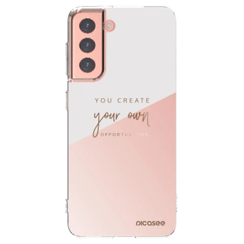 Picasee διαφανής θήκη σιλικόνης Samsung Galaxy S21 5G G991B - You create your own opportunities