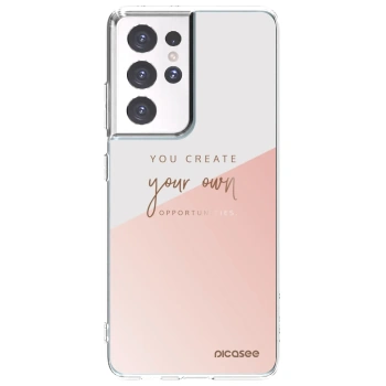 Picasee διαφανής θήκη σιλικόνης Samsung Galaxy S21 Ultra 5G G998B - You create your own opportunities