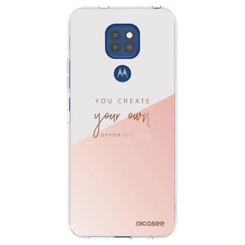 Picasee διαφανής θήκη σιλικόνης Motorola Moto G9 Play - You create your own opportunities