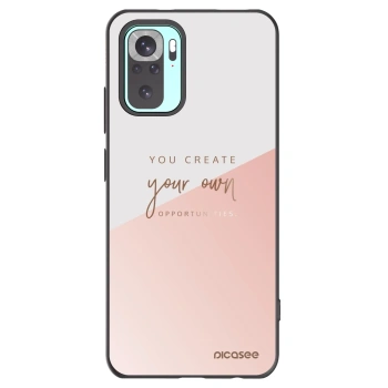 Picasee Μαύρη θήκη σιλικόνης για Xiaomi Redmi Note 10 Pro - You create your own opportunities