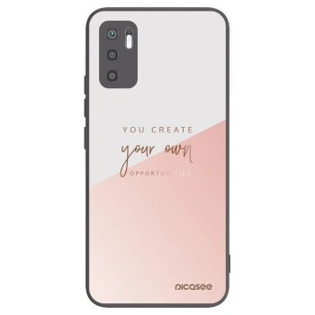 Picasee Μαύρη θήκη σιλικόνης για Xiaomi Redmi Note 10 5G - You create your own opportunities