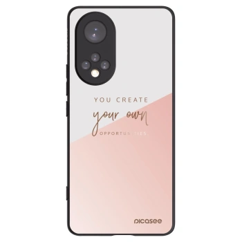 Picasee Μαύρη θήκη σιλικόνης για Honor 50 5G - You create your own opportunities