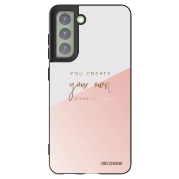 Picasee Μαύρη θήκη σιλικόνης για Samsung Galaxy S21 FE 5G - You create your own opportunities