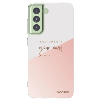 Picasee διαφανής θήκη σιλικόνης Samsung Galaxy S21 FE 5G - You create your own opportunities