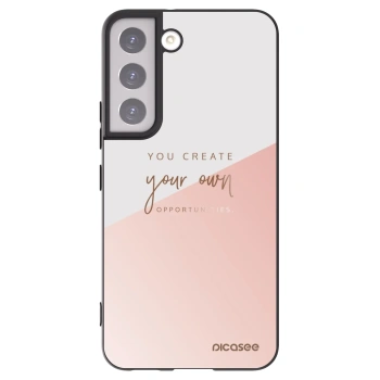 Picasee Μαύρη θήκη σιλικόνης για Samsung Galaxy S22 5G - You create your own opportunities